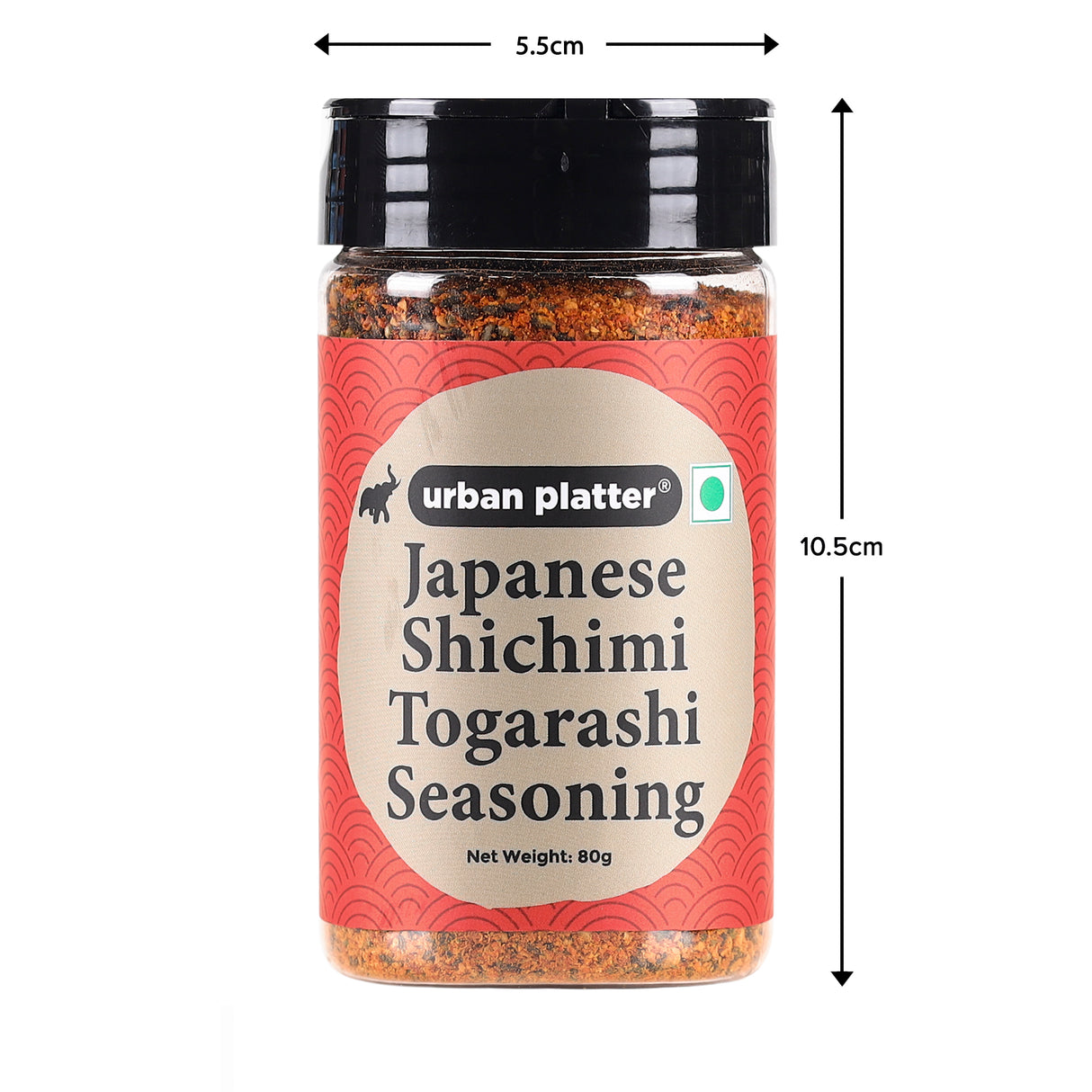Urban Platter Shichimi Togarashi Seasoning, 80g (Japanese Seven-Spice Blend | Aromatic & Zesty)