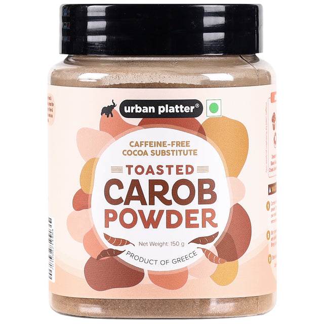 Urban Platter Toasted Carob Powder, 150 g - front pack