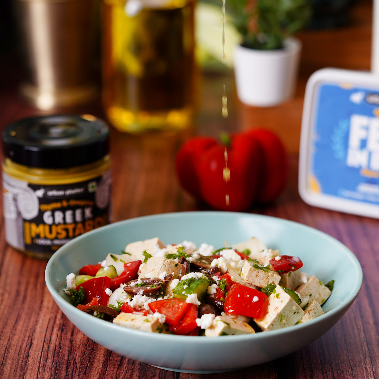 Urban Platter Thyme & Oregano Greek Mustard, 220g - Local Produce of Greece, Mediterranean Cuisine, Perfect for Dressing, Marinades