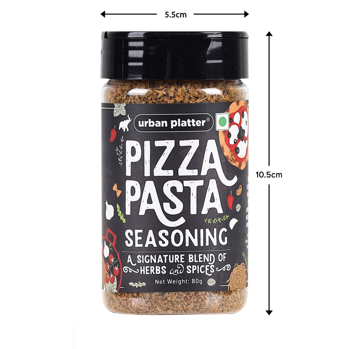 Pizza Pasta Seasoning, 80g (Signature Italian-Style Seasoning | Multipurpose Herb & Spice Blend | MSG-Free)