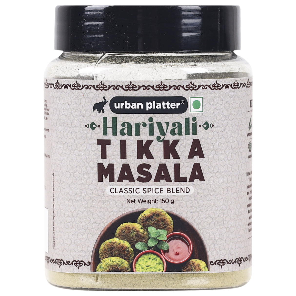 Urban Platter Hariyali Tikka Masala, 150g / 5oz [All Natural, Premium Quality & Flavourful]