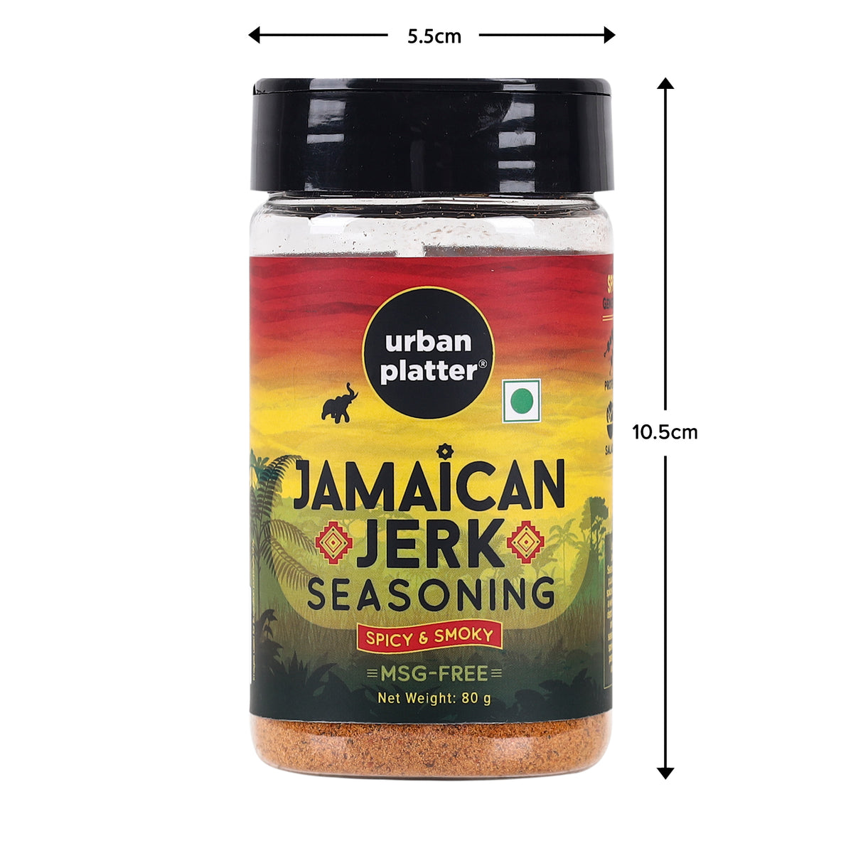 Urban Platter Jamaican Jerk Seasoning, 80g (Bold and Spicy Caribbean Blend | Perfect for Marinades, Grilling and Roasting)