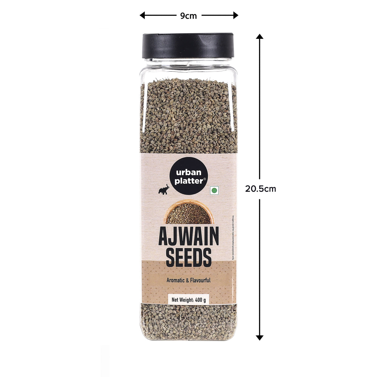 Urban Platter Whole Ajwain Seeds (Bishops Weed / Carroms Seeds),  400g