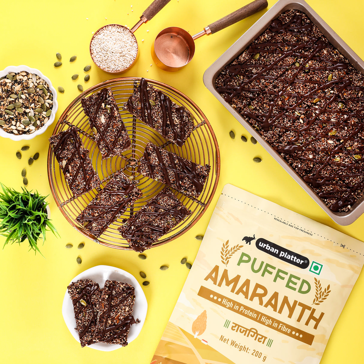 Puffed Amaranth, 200g (Rajgira, High in Protein & Fibre, Healthy Puffed Snack, Gluten-free)