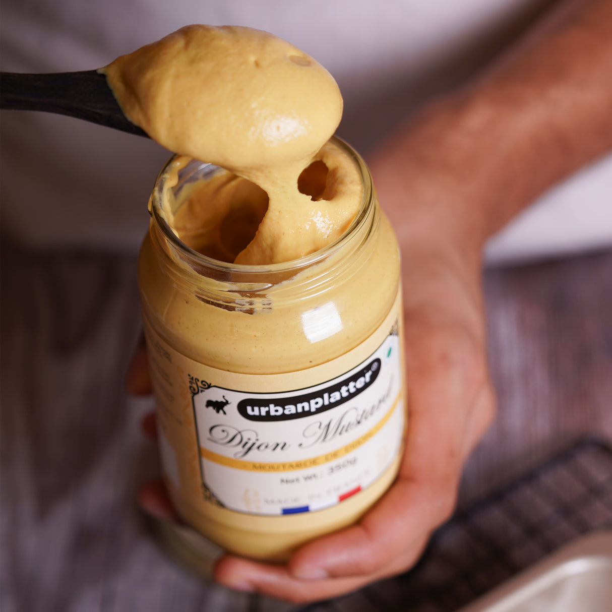 Urban Platter French Dijon Mustard, 350g | Classic Gourmet Mustard Sauce | Perfect for Sandwiches, Salad Dressings & Marinades