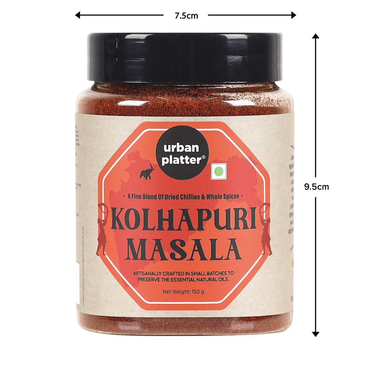 Urban Platter Kolhapuri Masala, 150g [Artisanally crafted premium quality | Natural Oils Preserved | Add to gravies, sabjis, curries]