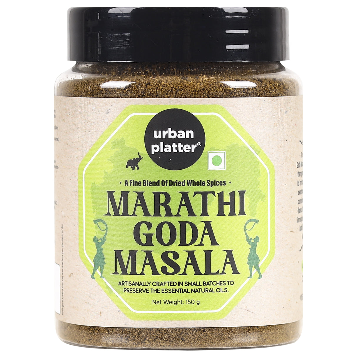 ⁠Urban Platter Maharashtrian Goda Masala, 150g (Signature Chavistha Desh-style Blend | Onion & Garlic-free | Additive & Preservative-free)