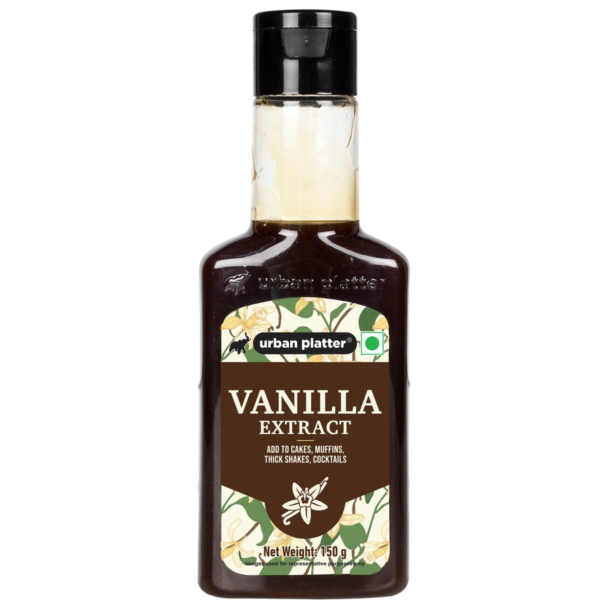 Urban Platter Vanilla Extract, 150g (Ideal for Baking | Madagascar Bourbon Vanilla Extract | Alcohol-Free)