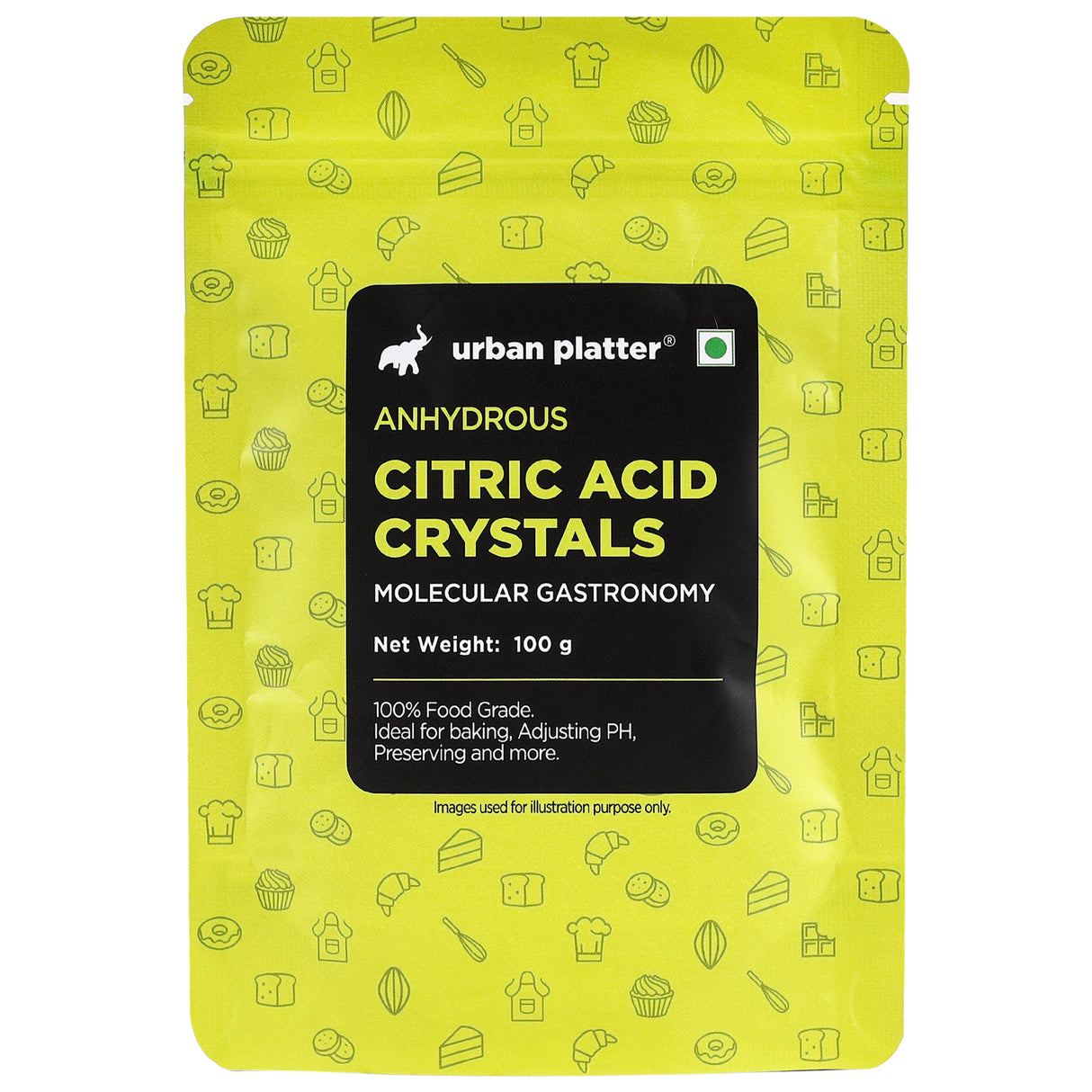 Urban Platter Pure Citric Acid Crystals, 100g