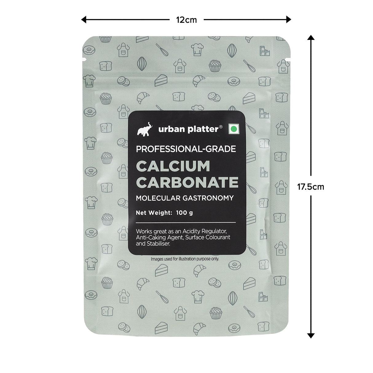 Urban Platter Calcium Carbonate Powder, 100g [Chuna]