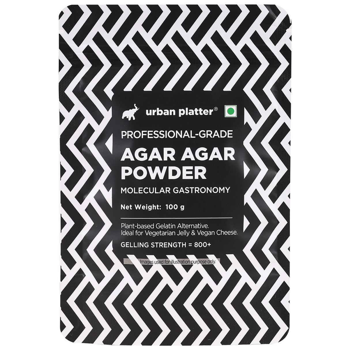 Urban Platter Agar Agar Powder, 100g (Superior Gelling Strength | Plant-Based Gelatin Alternative | Jellies, Desserts, Molecular Gastronomy)