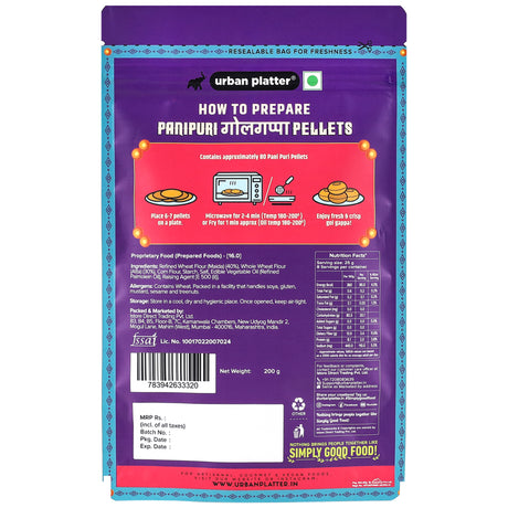 Urban Platter Ready-to-fry Dry Gol Gappa (Pani Puris)