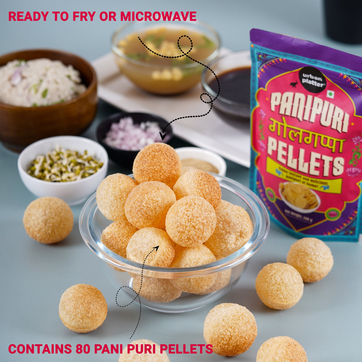 Urban Platter Ready-to-fry Dry Gol Gappa (Pani Puris)