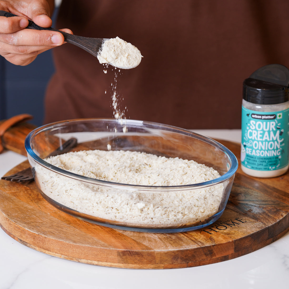 Urban Platter Sour Cream and Onion Seasoning, 100g (Perfect for Pop Corn, Pasta, Fries | Dairy-Free | Make Dips and Season Appetizrs)