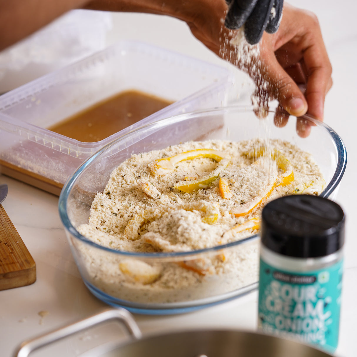 Urban Platter Sour Cream and Onion Seasoning, 100g (Perfect for Pop Corn, Pasta, Fries | Dairy-Free | Make Dips and Season Appetizrs)