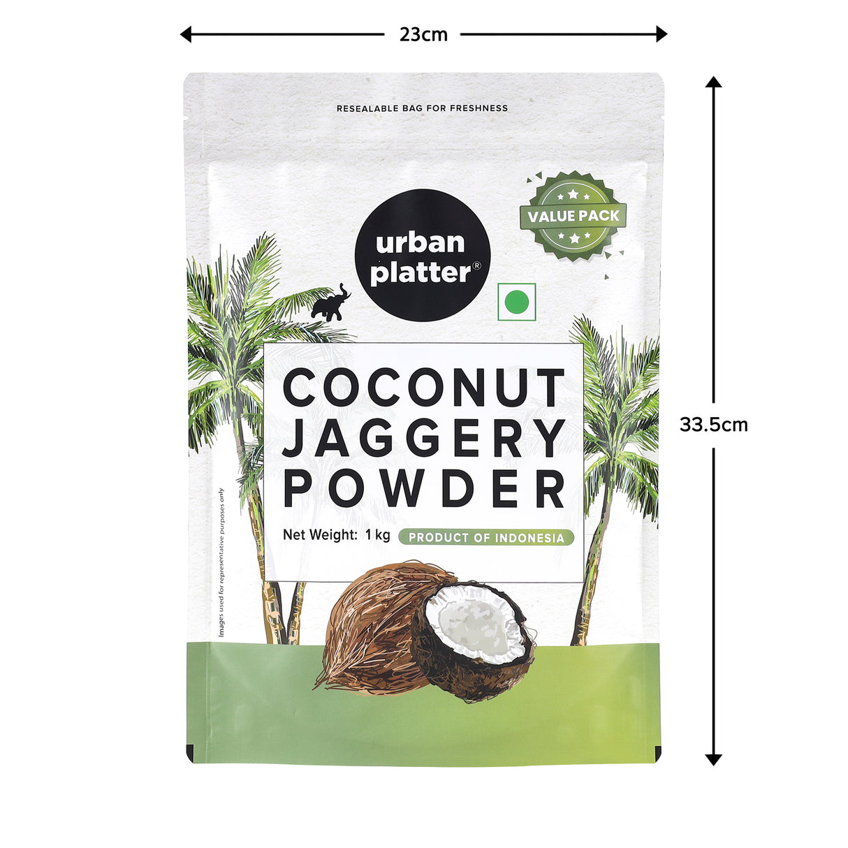 Urban Platter Coconut Sugar, 1kg (Natural Sweetener, Low Glycemic Index, Refined Sugar Alternative)