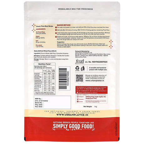 Urban Platter Italian Style '00' Pizza Flour