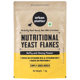 Urban Platter Nutritional Yeast Flakes, 1Kg (Good Source of B12 | Gluten-Free | Perfectly Plant-Based Nutty and Cheesy Nooch | Savoury Seasoning)