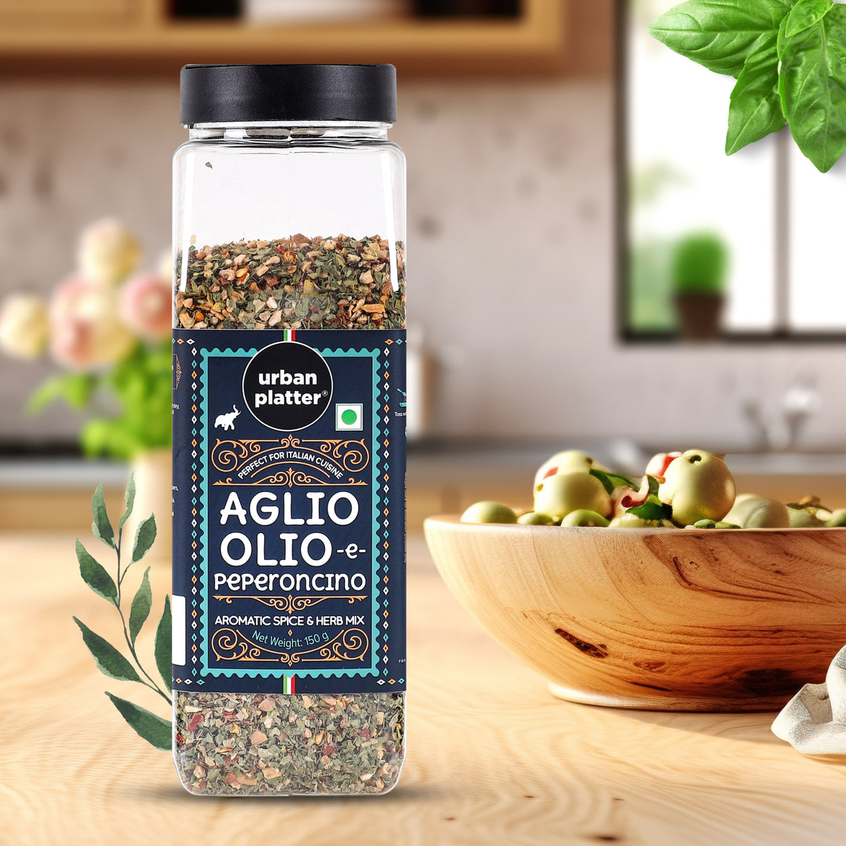 Urban Platter Aglio Olio E Peperoncino Italian Pasta Spice Mix, 150g