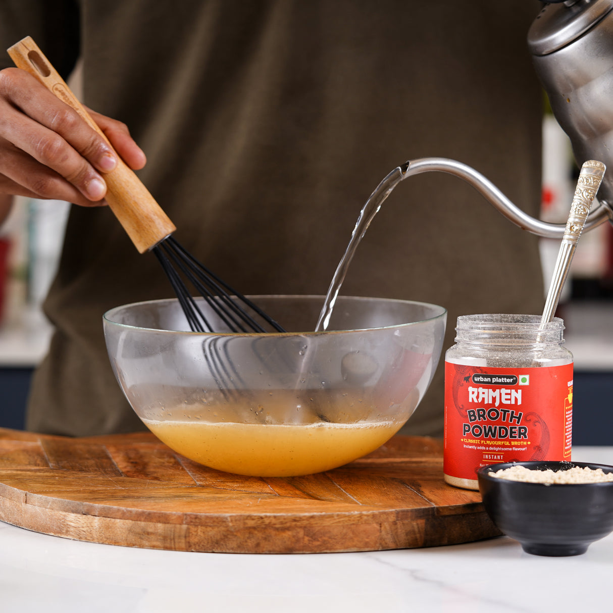 Urban Platter Japanese-Style Ramen Broth Powder, 150g (Plant-Based | Instant Soup Base | MSG-free | Umami-Rich)