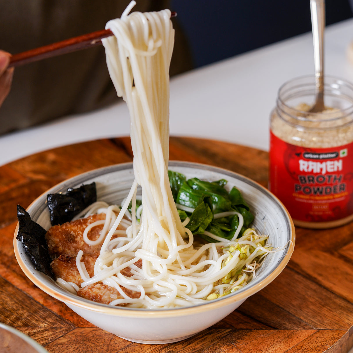 Urban Platter Japanese-Style Ramen Broth Powder, 150g (Plant-Based | Instant Soup Base | MSG-free | Umami-Rich)