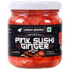 Pink Sushi Ginger, 190g, Drained Weight 110g (Gari, Japanese style pickled ginger, Sushi Ingredient, Thinly Sliced, Perfectly Aromatic)