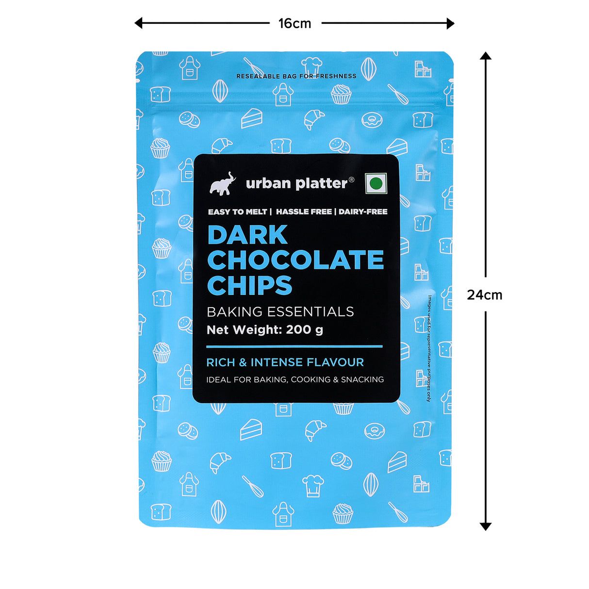 Urban Platter Dark Chocolate Chips, 200g