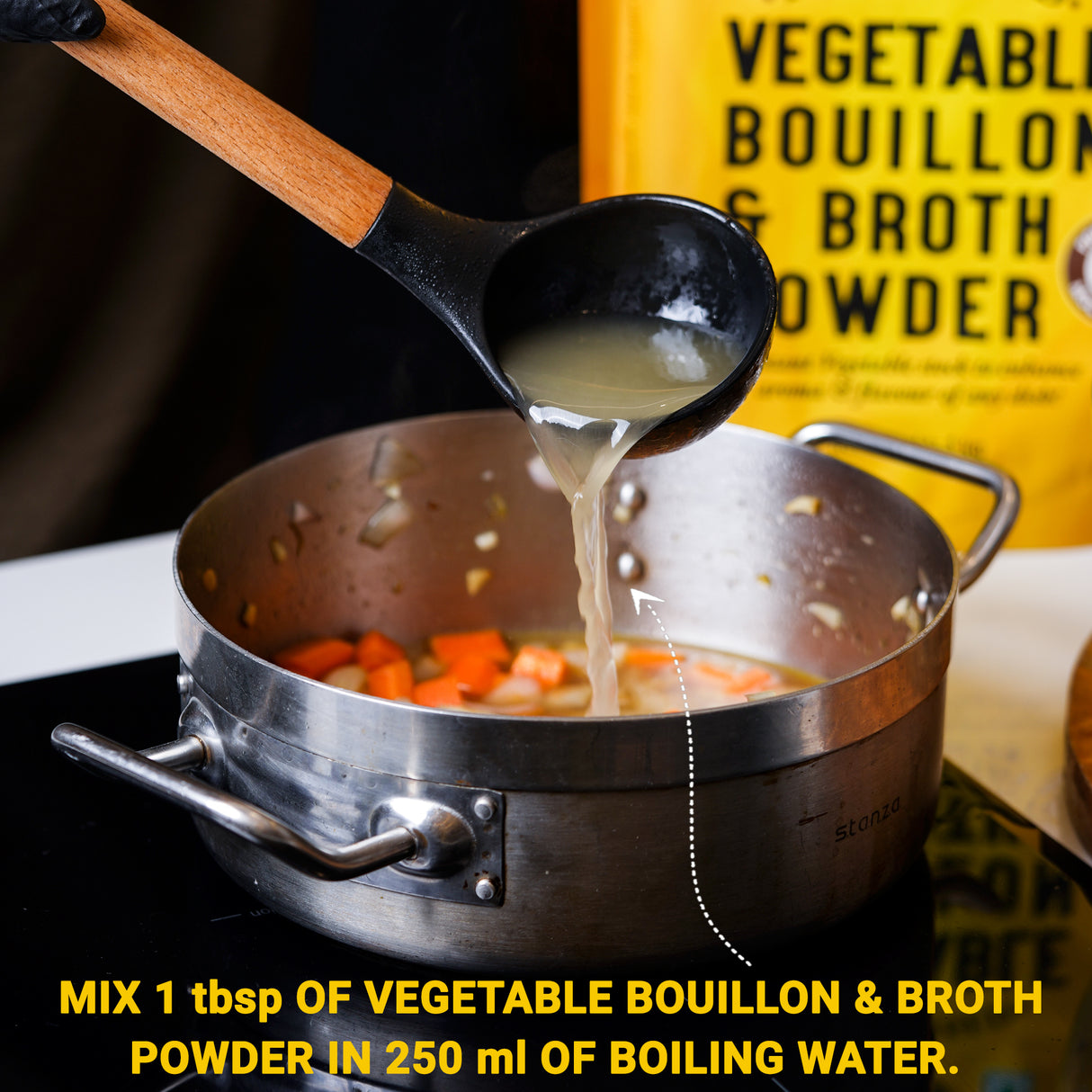 Urban Platter Vegetable Bouillon & Broth Powder (Plant-Based | Instant Vegetable Stock | MSG-free | Umami-Rich)