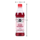 Urban Platter Rose Sharbat, 400ml (Natural Coolant | Handcrafted syrup in Small batches | Preservative-Free | No Added Colour)