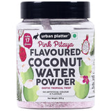 Urban Platter Pink Pitaya (Dragon Fruit) Flavoured Coconut Water Powder, 200g (Exotic Tropical Twist | Hydrating and Refreshing | Just add water | Makes 17 glasses)