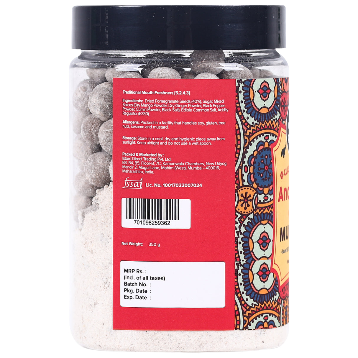 Urban Platter Digestive Anardana Goli Mukhwas, 350g [Mouth Freshener, Digestive, After-Meal Snack]