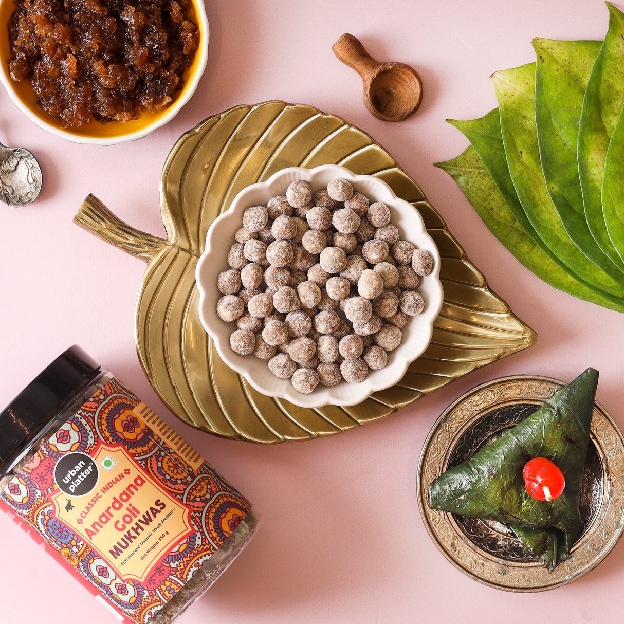 Urban Platter Digestive Anardana Goli Mukhwas, 350g [Mouth Freshener, Digestive, After-Meal Snack]