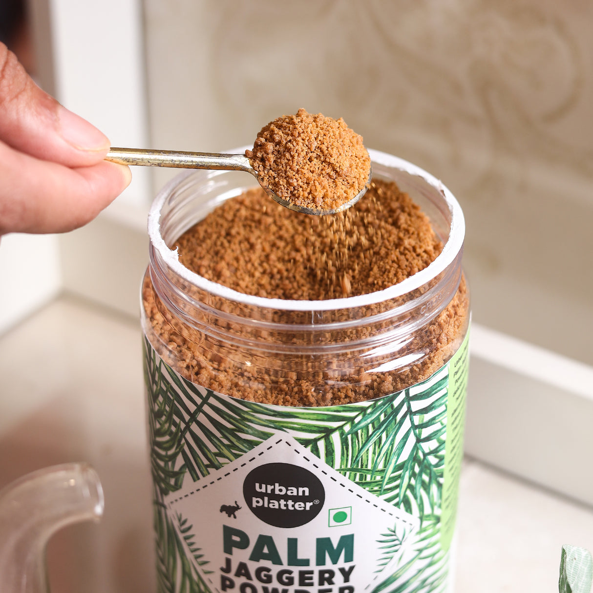 Urban Platter Palm Jaggery (Karupatti), 300g (Natural Sweetener | Made from Neera | Unrefined & Chemical-Free)