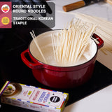 Urban Platter Jungmyeon Wheat Noodles, 250g (Round Korean Noodles | Springy & Chewy Bite | Best for Saucy & Spicy Dishes)
