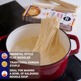 Urban Platter Kalguksu Wheat Noodles, 250g (Flat Korean Noodles, Chewy texture, Oriental Style, Product of Korea)