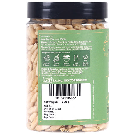 Urban Platter Exotic Pine Nuts, 250g (Chilgoza Giri | Rich in Protein | Elevates Pesto, Hummus, Salads)