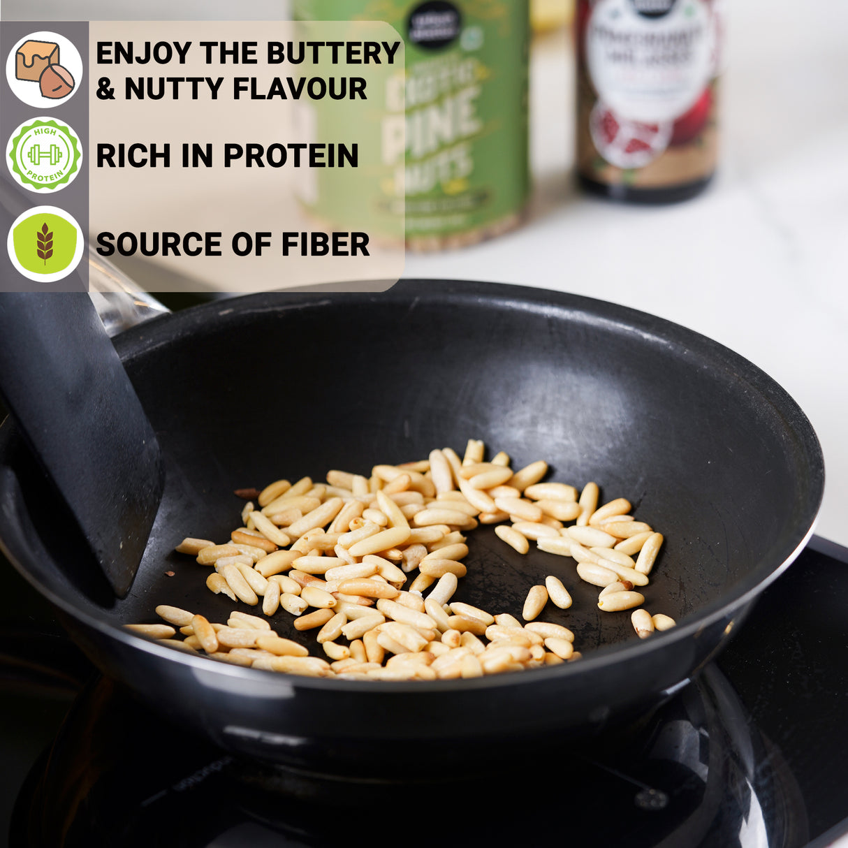 Urban Platter Lebanon Pine Nuts (Chilgoza), (Rich in Protein & Fiber, Add to Hummus & Salads, Stored in Refrigeration for Long Lasting Freshness)