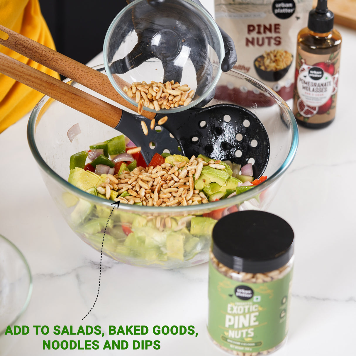 Urban Platter Lebanon Pine Nuts (Chilgoza), (Rich in Protein & Fiber, Add to Hummus & Salads, Stored in Refrigeration for Long Lasting Freshness)