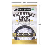 Urban Platter Shirataki Short-Grain Rice, 270g [Ultra Low-carb, Low-calorie, Keto-friendly, Fat-Free, Gluten-Free Alternative to Rice]