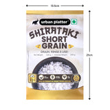 Urban Platter Shirataki Short-Grain Rice, 270g [Ultra Low-carb, Low-calorie, Keto-friendly, Fat-Free, Gluten-Free Alternative to Rice]