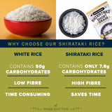Shirataki Short-Grain Rice, 220g, Pack of 3 (Ultra Low-carb, Low-calorie, Keto-friendly, Fat-free, Gluten-free Alternative to Rice)