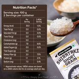 Urban Platter Shirataki Short-Grain Rice, 220g [Ultra Low-carb, Low-calorie, Keto-friendly, Fat-Free, Gluten-Free Alternative to Rice]