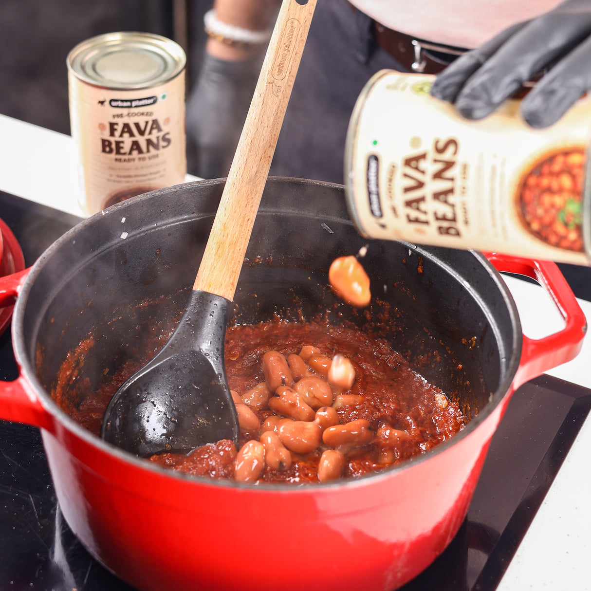 Urban Platter Canned Fava Beans, 400g (Ready to use, Cooked Fava Beans, Broad Beans, Middle Eastern Staple, Foul Medammas)