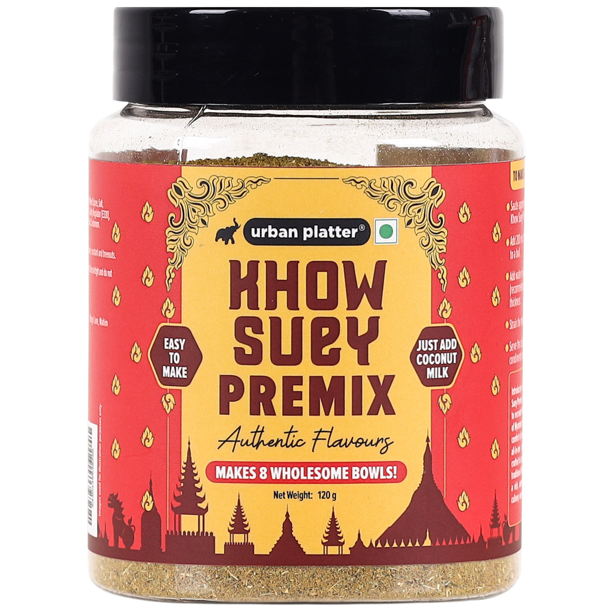 Urban Platter Khow Suey Premix, 100g (Easy to Make | Authentic Burmese Flavours | Khow Suey Curry| Makes 6 Wholesome Bowls)