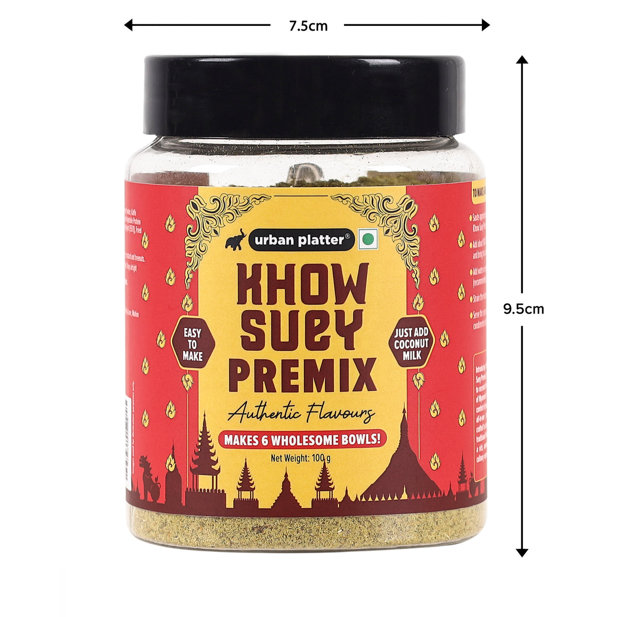 Urban Platter Khow Suey Premix, 100g (Easy to Make | Authentic Burmese Flavours | Khow Suey Curry| Makes 6 Wholesome Bowls)