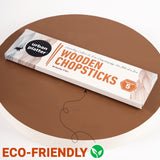 Urban Platter Wooden Chopsticks [Pack of 5] (Pairs Individually, Asian Culinary experience, Ideal for Picnics or on-the-go dining.)