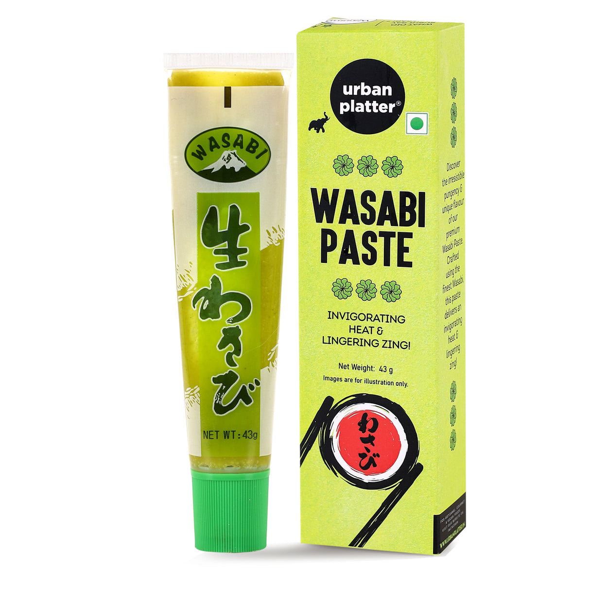 Urban Platter Premium Wasabi Paste, 43g (Elevate Your Sushi Experience with Lingering Zing)