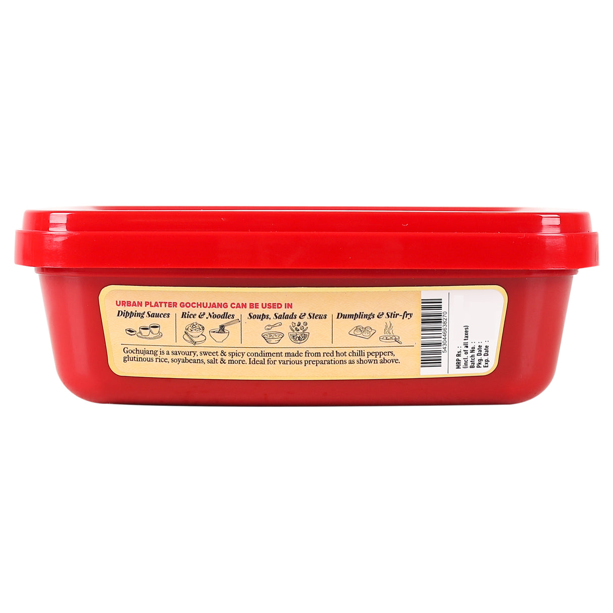 Urban Platter Classic Korean Gochujang, 170g  (Plant-Based Fermented Hot Chilli Paste | Unique Umami Flavour | Essential for Korean Cooking)