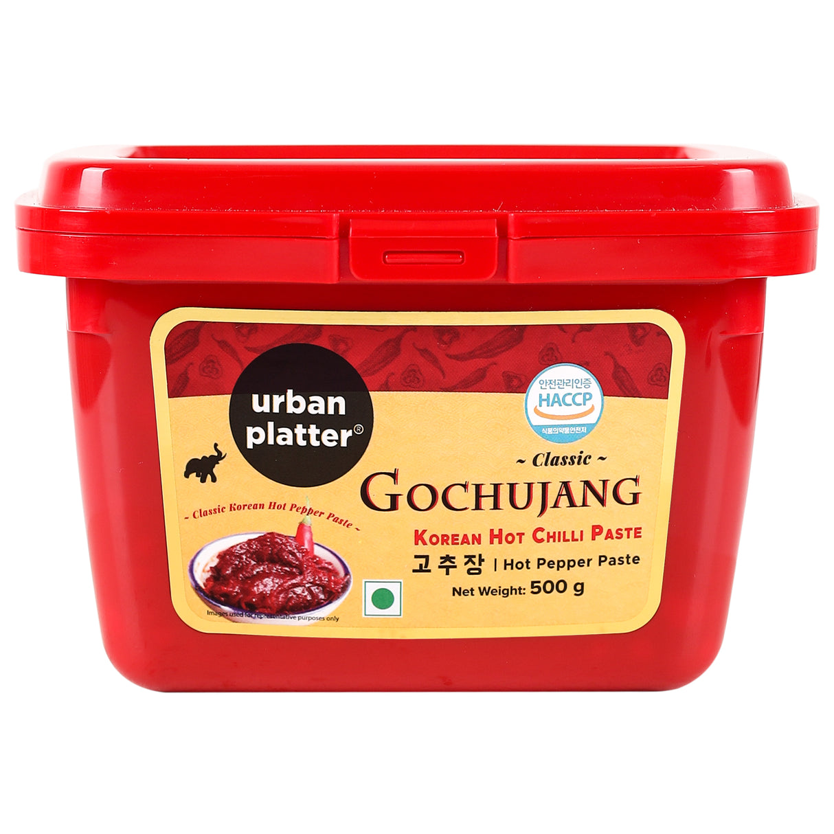 Urban Platter Classic Korean Gochujang, 500g [Hot Chilli Paste, Thick and Smooth, Unique Umami Flavour]