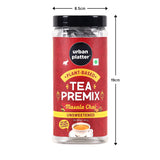 Urban Platter Unsweetened Tea Premix, Masala Chai, 250g / 8.8oz [Just Add Water, No Sugar, Masala Tea, Dairy-Free Instant Tea]